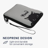 kwmobile Housse de Protection pour Liseuse - Étui de Protection 17 x 12 x 2 cm pour E-Reader en Néoprène - Gris-Noir