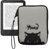 kwmobile Housse de Protection pour Liseuse - Étui de Protection 17 x 12 x 2 cm pour E-Reader en Néoprène - Gris-Noir