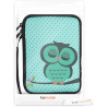kwmobile Housse de Protection pour Liseuse - Étui de Protection 17 x 12 x 2 cm pour E-Reader en Néoprène - Turquoise-Marron-Ment