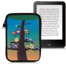 kwmobile Housse de Protection pour Liseuse - Étui de Protection 17 x 12 x 2 cm pour E-Reader en Néoprène - Multicolore-Bleu-Marr