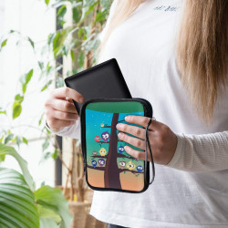 kwmobile Housse de Protection pour Liseuse - Étui de Protection 17 x 12 x 2 cm pour E-Reader en Néoprène - Multicolore-Bleu-Marr