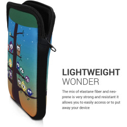 kwmobile Housse de Protection pour Liseuse - Étui de Protection 17 x 12 x 2 cm pour E-Reader en Néoprène - Multicolore-Bleu-Marr