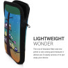 kwmobile Housse de Protection pour Liseuse - Étui de Protection 17 x 12 x 2 cm pour E-Reader en Néoprène - Multicolore-Bleu-Marr