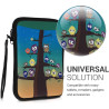 kwmobile Housse de Protection pour Liseuse - Étui de Protection 17 x 12 x 2 cm pour E-Reader en Néoprène - Multicolore-Bleu-Marr