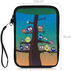 kwmobile Housse de Protection pour Liseuse - Étui de Protection 17 x 12 x 2 cm pour E-Reader en Néoprène - Multicolore-Bleu-Marr