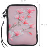 kwmobile Housse de Protection pour Liseuse - Étui de Protection 17 x 12 x 2 cm pour E-Reader en Néoprène - Rose Clair-Blanc-Rose