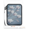 kwmobile Housse de Protection pour Liseuse - Étui de Protection 17 x 12 x 2 cm pour E-Reader en Néoprène - Taupe-Blanc-Bleu-Gris