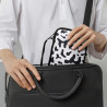 kwmobile Housse de Protection pour Liseuse - Étui de Protection 17 x 12 x 2 cm pour E-Reader en Néoprène - Noir-Blanc