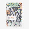 kwmobile Housse de Protection pour Liseuse - Étui de Protection 17 x 12 x 2 cm pour E-Reader en Néoprène - Noir-Blanc