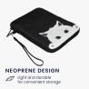 kwmobile Housse de Protection pour Liseuse - Étui de Protection 17 x 12 x 2 cm pour E-Reader en Néoprène - Noir-Blanc