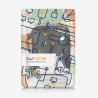 kwmobile Housse de Protection pour Liseuse - Étui de Protection 17 x 12 x 2 cm pour E-Reader en Néoprène - Noir-Blanc