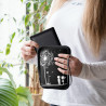 kwmobile Housse de Protection pour Liseuse - Étui de Protection 17 x 12 x 2 cm pour E-Reader en Néoprène - Blanc-Noir