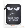 kwmobile Housse de Protection pour Liseuse - Étui de Protection 17 x 12 x 2 cm pour E-Reader en Néoprène - Blanc-Noir