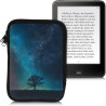 kwmobile Housse de Protection pour Liseuse - Étui de Protection 17 x 12 x 2 cm pour E-Reader en Néoprène - Bleu-Gris-Noir