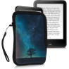 kwmobile Housse de Protection pour Liseuse - Étui de Protection 17 x 12 x 2 cm pour E-Reader en Néoprène - Bleu-Gris-Noir
