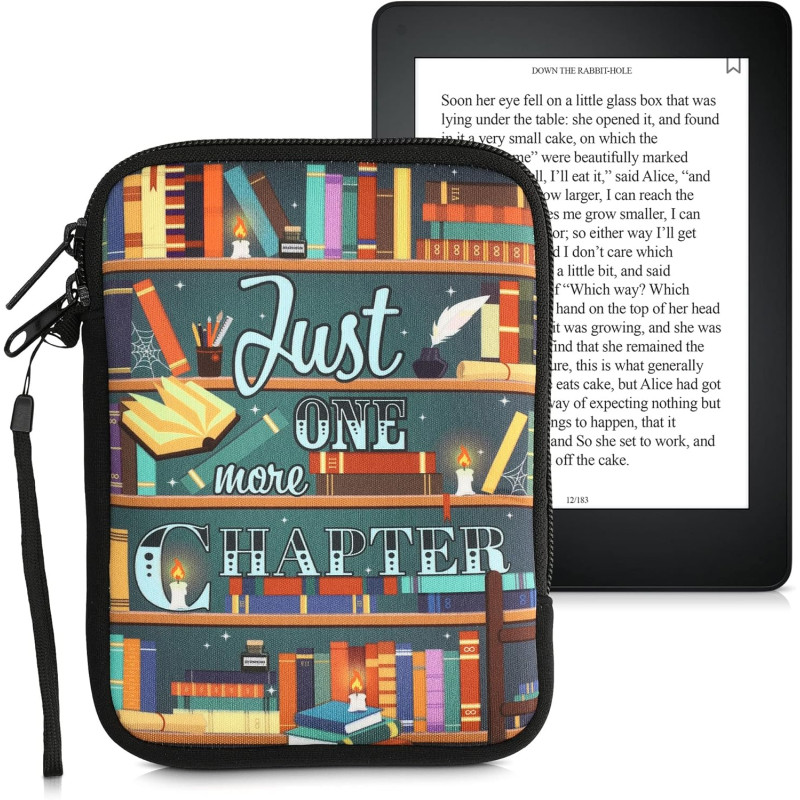 kwmobile Housse de Protection pour Liseuse - Étui de Protection 17 x 12 x 2 cm pour E-Reader en Néoprène - Multicolore