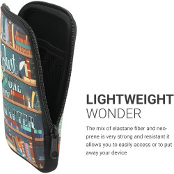 kwmobile Housse de Protection pour Liseuse - Étui de Protection 17 x 12 x 2 cm pour E-Reader en Néoprène - Multicolore