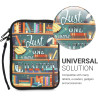 kwmobile Housse de Protection pour Liseuse - Étui de Protection 17 x 12 x 2 cm pour E-Reader en Néoprène - Multicolore