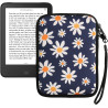 kwmobile Housse de Protection pour Liseuse - Étui de Protection 17 x 12 x 2 cm pour E-Reader en Néoprène - Bleu-Blanc-Jaune
