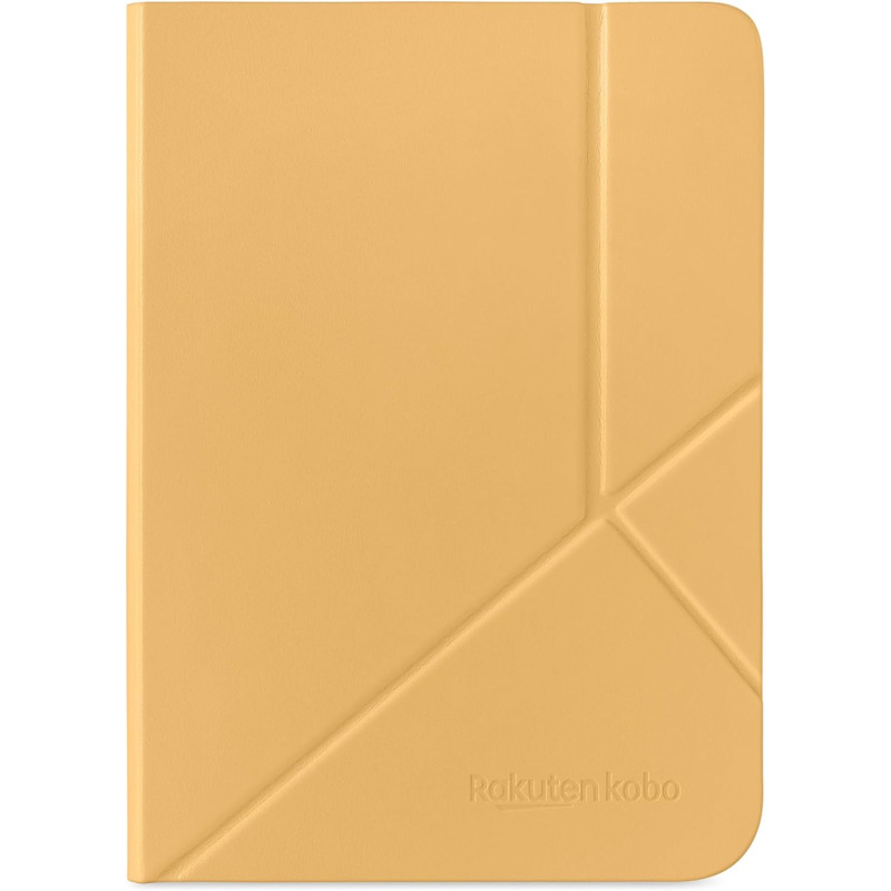 Étui SleepCover Jaune Beurre pour Kobo Clara Colour/BW 6" | Housse avec Veille/Réveil | Support 2 Positions | Cuir Végan | Compa