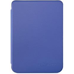 Étui SleepCover Basique pour Kobo Clara Colour/BW | Bleu de Cobalt | Technologie de Mise en Veille/réveil | Cuir végan | Compati