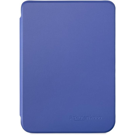 Étui SleepCover Basique pour Kobo Clara Colour/BW | Bleu de Cobalt | Technologie de Mise en Veille/réveil | Cuir végan | Compati