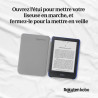 Étui SleepCover Basique pour Kobo Clara Colour/BW | Bleu de Cobalt | Technologie de Mise en Veille/réveil | Cuir végan | Compati