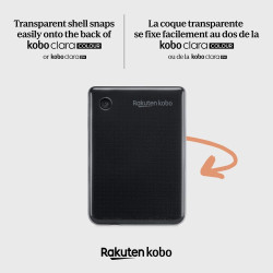 Coque Transparente pour Kobo Clara Colour/BW 6" | Protection Fine et Légère | Antidérapante, Anti-Rayures | Compatible Kobo Clar