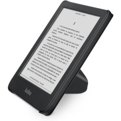 Étui SleepCover pour Kobo Clara Colour/BW 6" | Housse Noir avec Veille/Réveil | Support 2 Positions | Cuir Végan | Compatible Ko