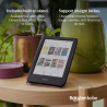 Étui SleepCover pour Kobo Clara Colour/BW 6" | Housse Noir avec Veille/Réveil | Support 2 Positions | Cuir Végan | Compatible Ko