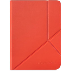 Étui SleepCover Rouge Cayenne pour Kobo Clara Colour/BW 6" | Housse avec Veille/Réveil | Support 2 Positions | Cuir Végan | Comp