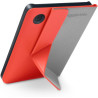 Étui SleepCover Rouge Cayenne pour Kobo Clara Colour/BW 6" | Housse avec Veille/Réveil | Support 2 Positions | Cuir Végan | Comp