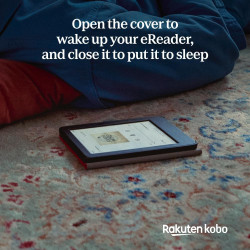 Étui SleepCover Vert Brumeux pour Kobo Clara Colour/BW 6" | Housse avec Veille/Réveil | Support 2 Positions | Cuir Végan | Compa