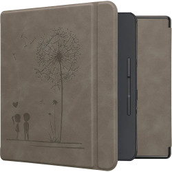 kwmobileÉtui Compatible avec Kobo Forma Coque - Étui à Rabat magnétique tabletteeReader Similicuir - Gris