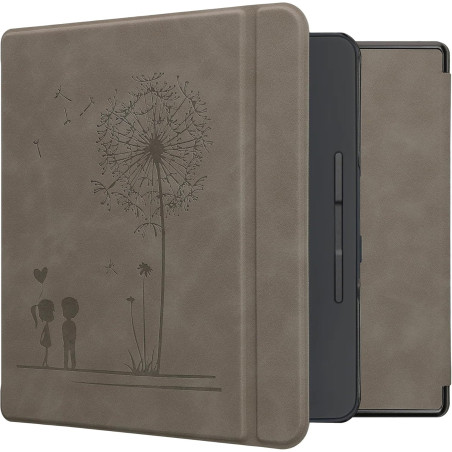kwmobileÉtui Compatible avec Kobo Forma Coque - Étui à Rabat magnétique tabletteeReader Similicuir - Gris