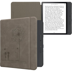kwmobileÉtui Compatible avec Kobo Forma Coque - Étui à Rabat magnétique tabletteeReader Similicuir - Gris