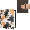 Kwmobile étui compatible avec amazon kindle scribe (2022/2024) coque - étui à rabat magnétique tablette ereader similicuir avec 