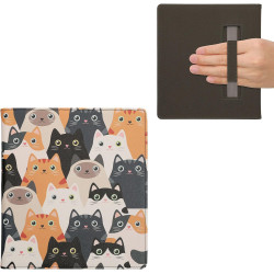 Kwmobile étui compatible avec amazon kindle scribe (2022/2024) coque - étui à rabat magnétique tablette ereader similicuir avec 
