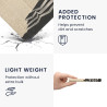 Kwmobile étui compatible avec amazon kindle scribe (2022/2024) coque - étui à rabat magnétique tablette ereader similicuir avec 
