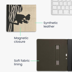 Kwmobile étui compatible avec amazon kindle scribe (2022/2024) coque - étui à rabat magnétique tablette ereader similicuir avec 