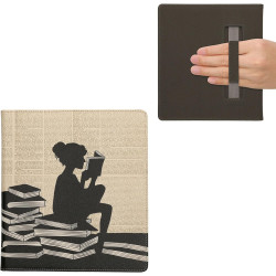 Kwmobile étui compatible avec amazon kindle scribe (2022/2024) coque - étui à rabat magnétique tablette ereader similicuir avec 
