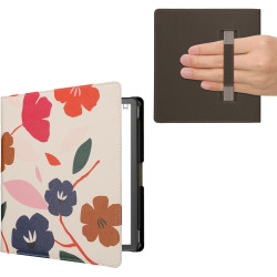 kwmobile Étui Compatible avec Amazon Kindle Scribe (2022/2024) Coque - Étui à Rabat magnétique Tablette eReader Similicuir avec 