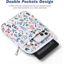 Dadanism 6-7 pouces housse protectrice pochette nylon pour 7" kindle paperblanc et kindle colorsoft signature edition, 6" kindle