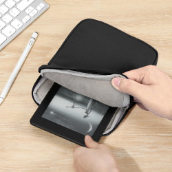 Dadanism 6-7 pouces housse protectrice pochette nylon pour 7" kindle paperblanc et kindle colorsoft signature edition, 6" k-indl