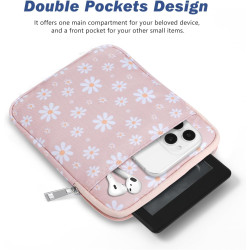 Dadanism 6-7 pouces housse protectrice pochette nylon pour 7" kindle paperblanc et kindle colorsoft signature edition, 6" k-indl