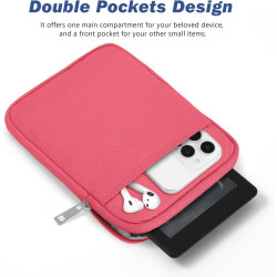 Dadanism 6-7" housse protectrice pochette nylon pour 7" nouveau kindle paperblanc et kindle colorsoft signature edition, 6" k-in