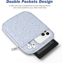 Dadanism 6-7 pouces housse protectrice pochette nylon pour 7" kindle paperblanc et kindle colorsoft signature edition, 6" k-indl