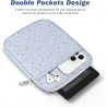 Dadanism 6-7 pouces housse protectrice pochette nylon pour 7" kindle paperblanc et kindle colorsoft signature edition, 6" k-indl