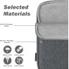 Dadanism 6-7 pouces housse protectrice pochette nylon pour 7" kindle paperblanc et kindle colorsoft signature edition, 6" kindle