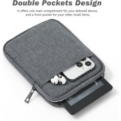 Dadanism 6-7 pouces housse protectrice pochette nylon pour 7" kindle paperblanc et kindle colorsoft signature edition, 6" kindle
